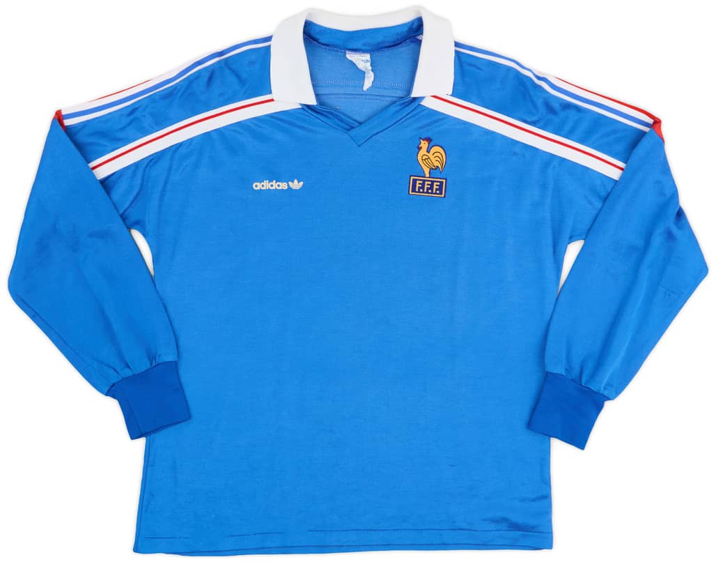 1985-90 France Home L/S Shirt - 8/10 - (S)