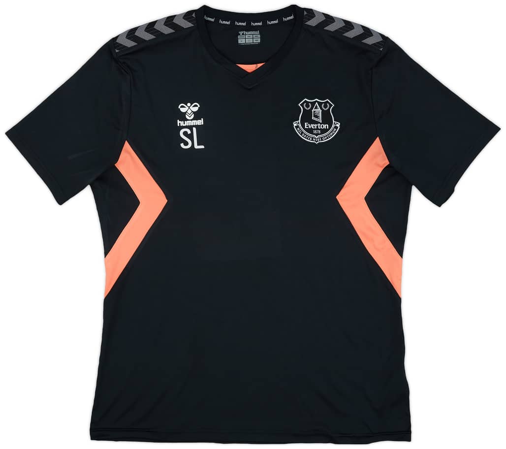 2020-21 Everton Staff Issue Hummel Training Shirt SL - 7/10 - (XL)