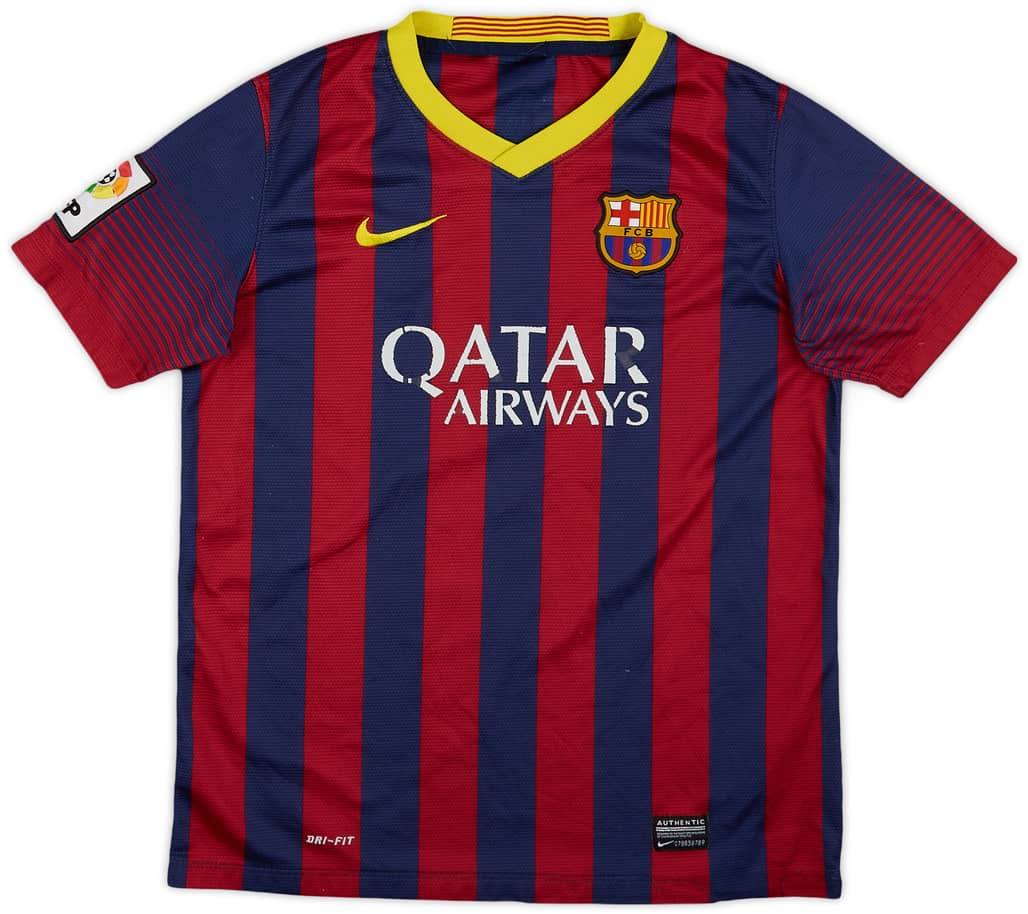 2013-14 Barcelona Home Shirt - 5/10 - (L.Boys)