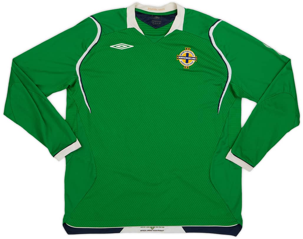 2008-10 Northern Ireland Home L/S Shirt - 8/10 - (XL)