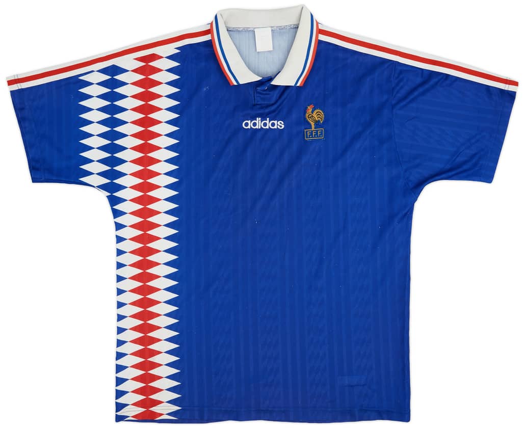 1994-96 France Home Shirt - 7/10 - (XL)