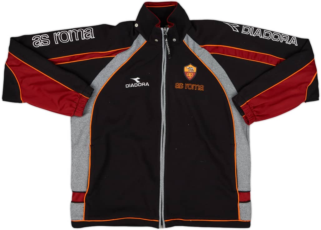 1999-00 Roma Diadora 1/4 Zip Training Top - 8/10 - (L.Boys)