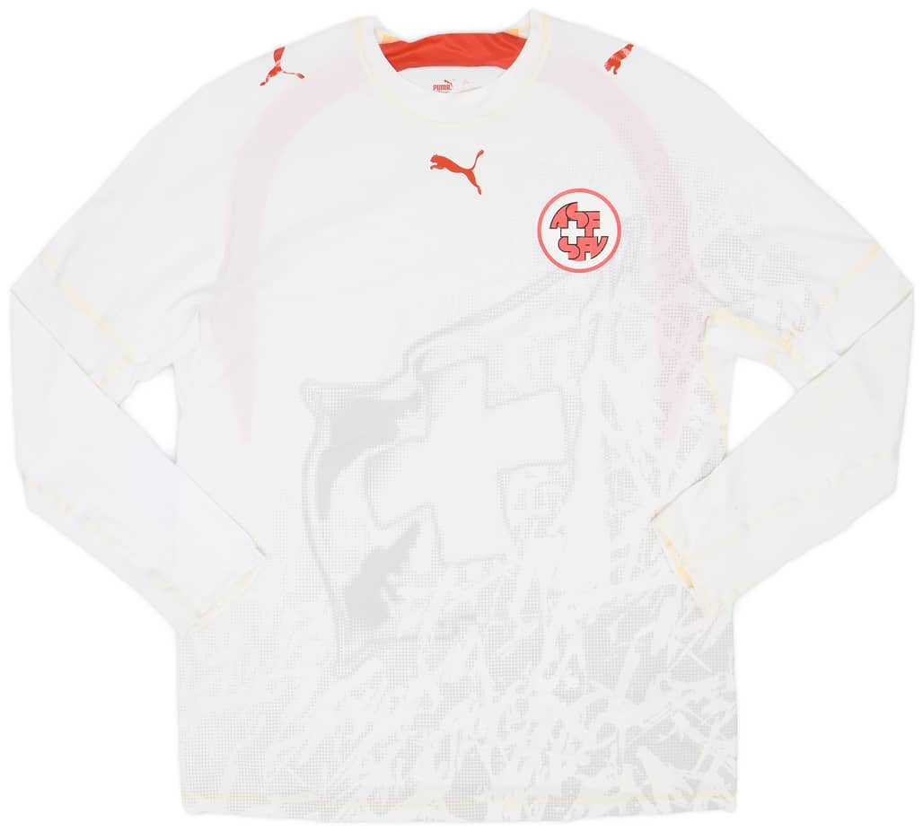 2006-08 Switzerland Player Issue Away L/S Shirt - 8/10 - (XL)