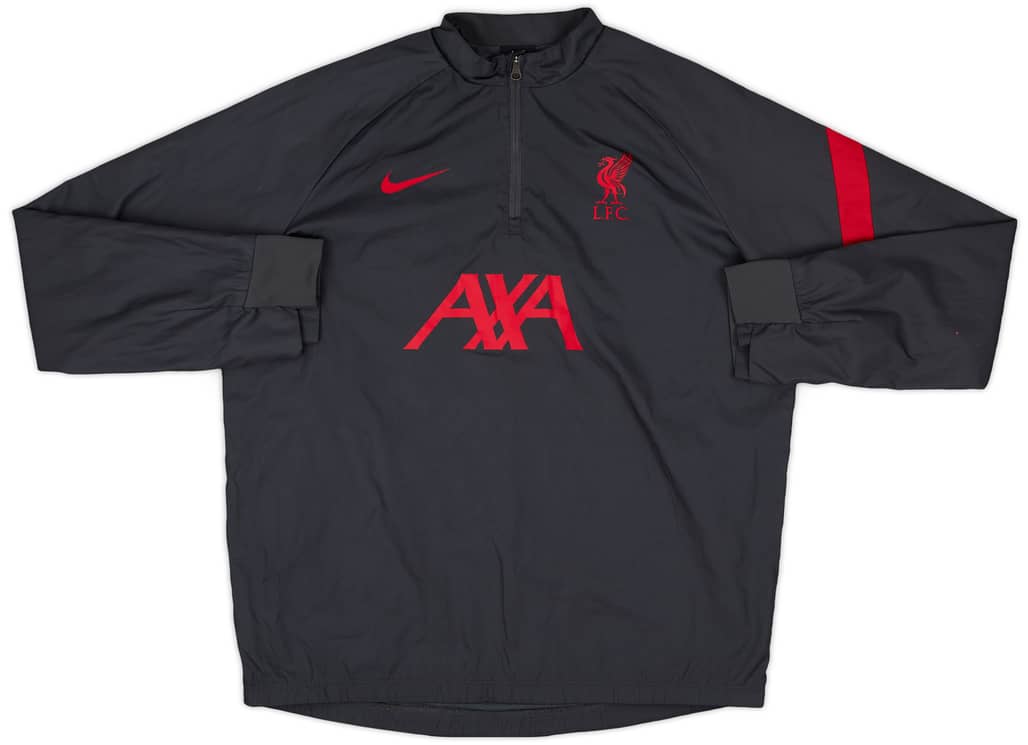 2020-21 Liverpool Nike 1/4 Zip Windbreaker - 8/10 - (XL.Boys)