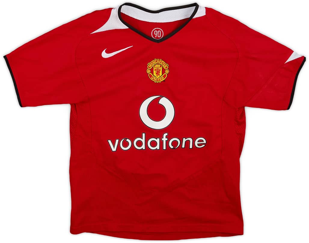 2004-06 Manchester United Home Shirt - 9/10 - (S.Boys)