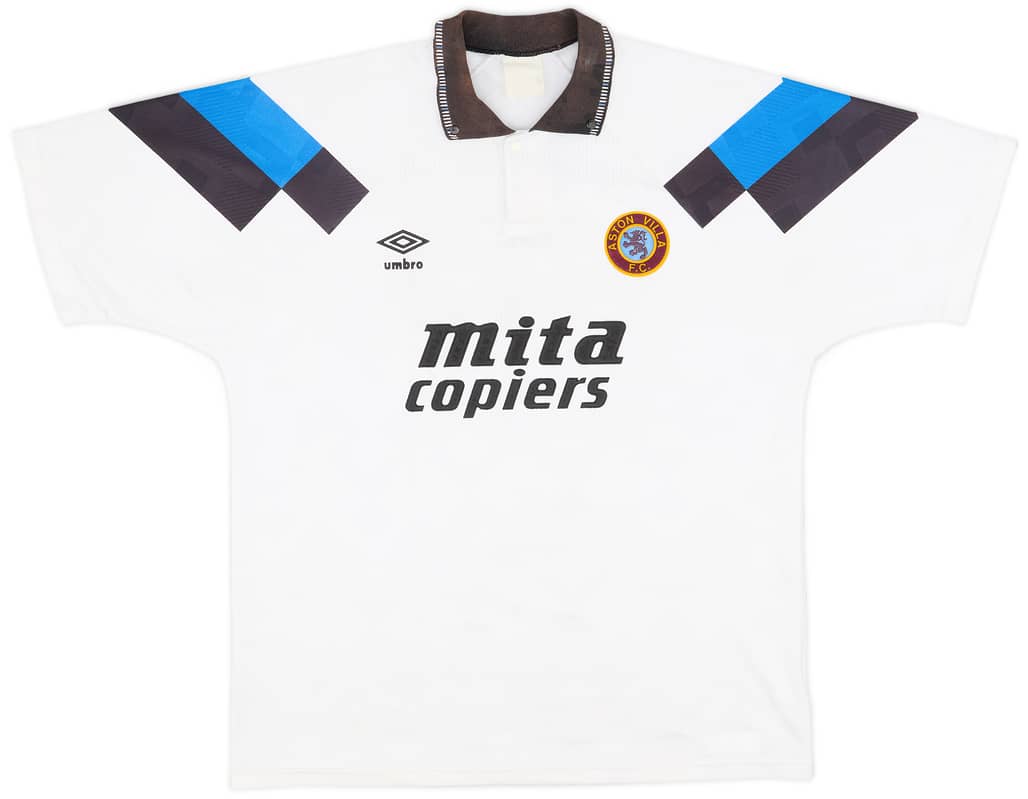 1990-92 Aston Villa Away Shirt - 8/10 - (XL)