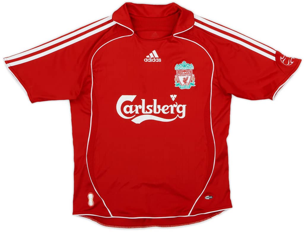 2006-08 Liverpool Home Shirt - 6/10 - (XL.Boys)