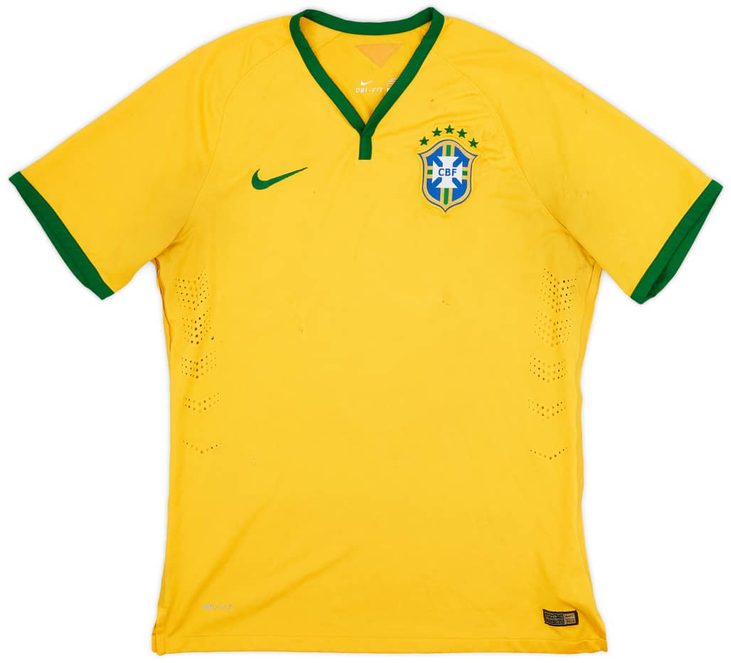 2014-15 Brazil Authentic Home Shirt - 5/10 - (XL)