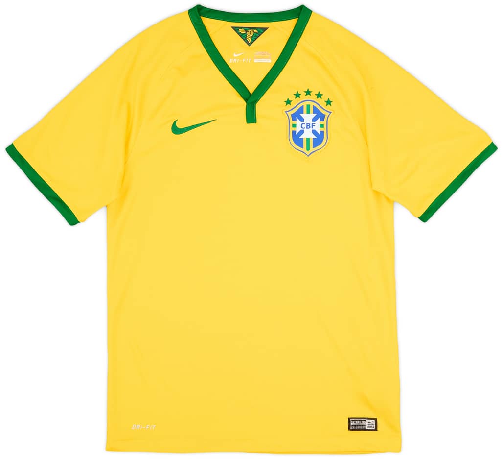 2014-15 Brazil Home Shirt - 6/10 - (S)