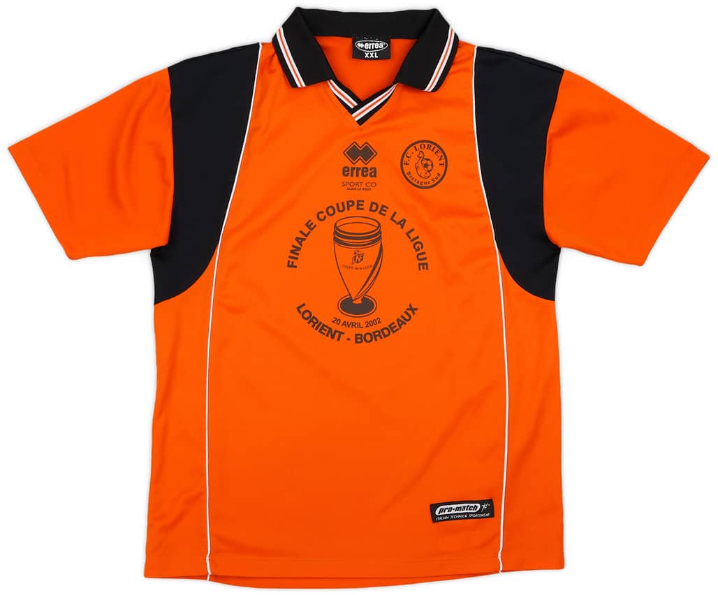 2002-03 FC Lorient "Finale Coupe de la Ligue 2002" Home Shirt - 9/10 - (XXL)