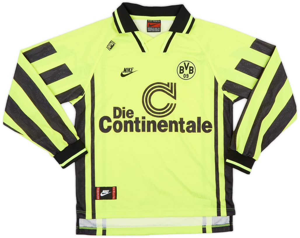 1996-97 Borussia Dortmund Home L/S Shirt - 9/10 - (M)