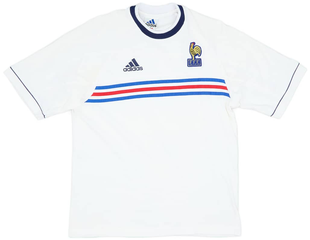 1998-00 France adidas Cotton Tee - 8/10 - (S/M)