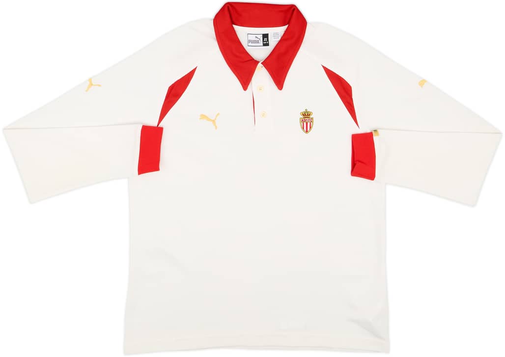 2002-03 Monaco Puma Polo L/S Shirt - 7/10 - (XL)