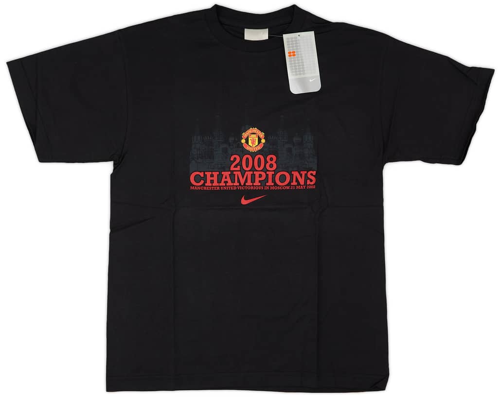 2007-08 Manchester United Nike 'Champions' Cotton Tee (XL.Boys)