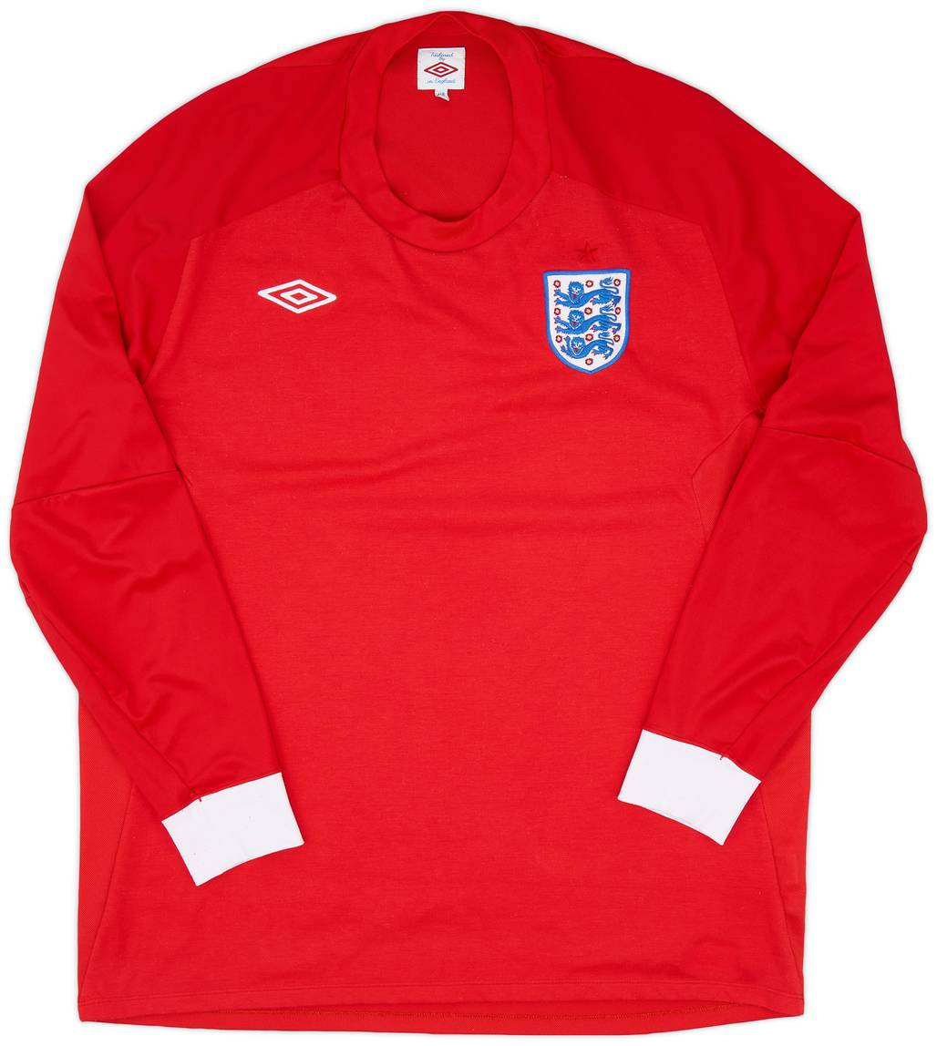 2010-11 England Away L/S Shirt - 9/10 - (XXL)