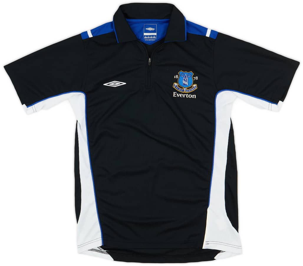 2005-06 Everton Umbro 1/4 Zip Training Polo - 8/10 - (S)