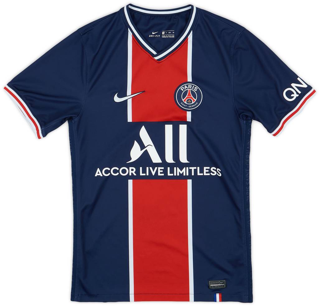 2020-21 Paris Saint-Germain Home Shirt - 8/10 - (XS)