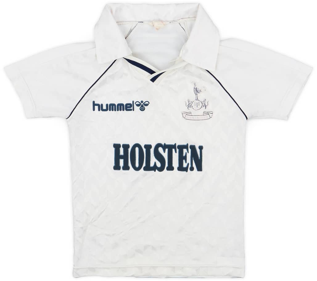 1987-89 Tottenham Home Shirt - 6/10 - (S.Boys)