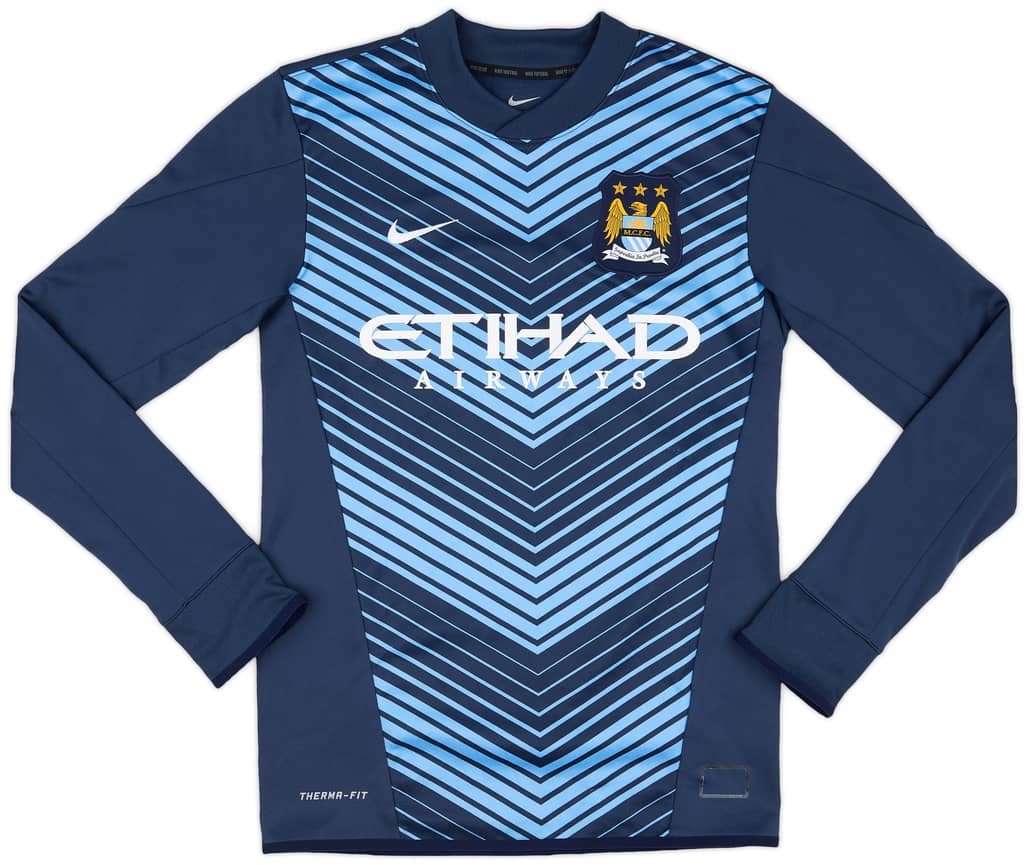 2014-15 Manchester City Nike Therma-fit Sweat Top - 9/10 - (S)