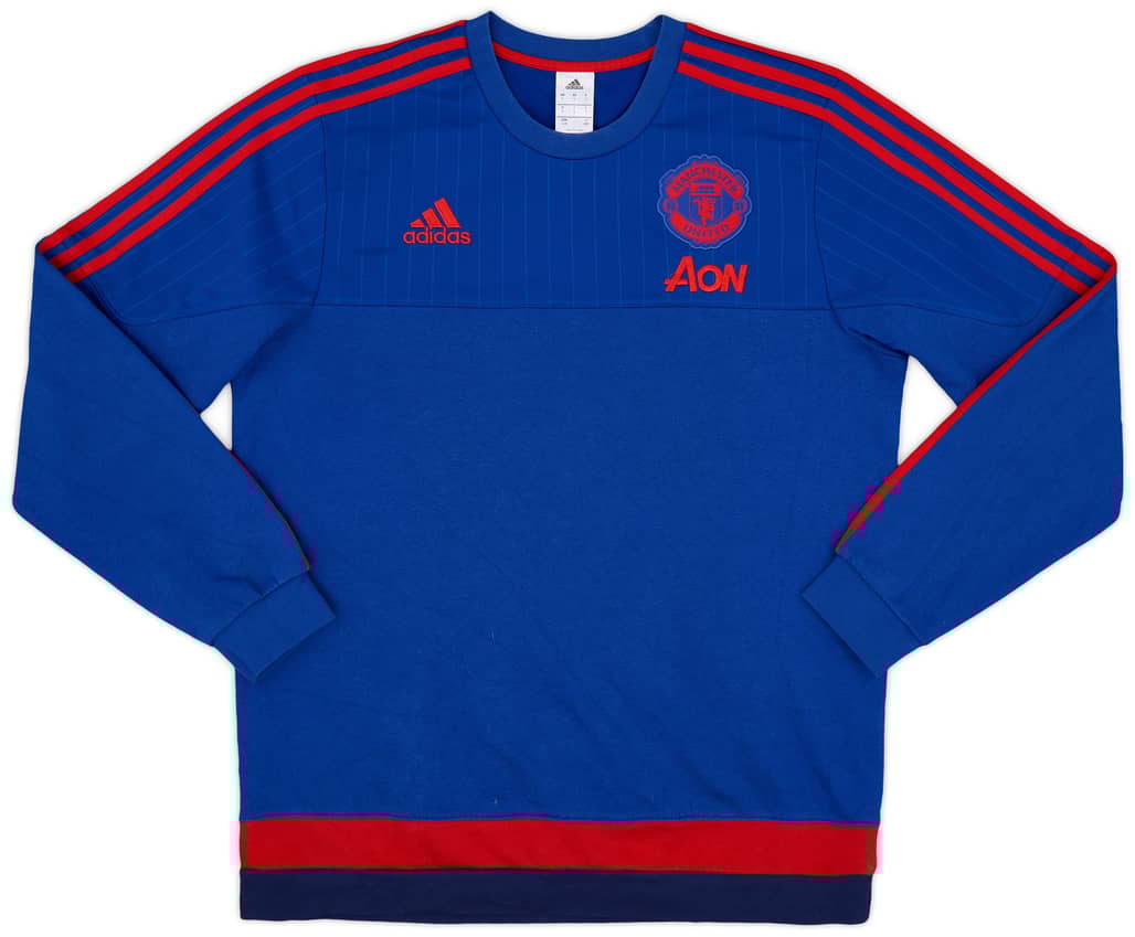 2015-16 Manchester United adidas Sweat Top - 8/10 - (L)
