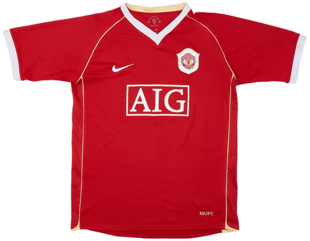 2006-07 Manchester United Home Shirt - 6/10 - (XL.Boys)