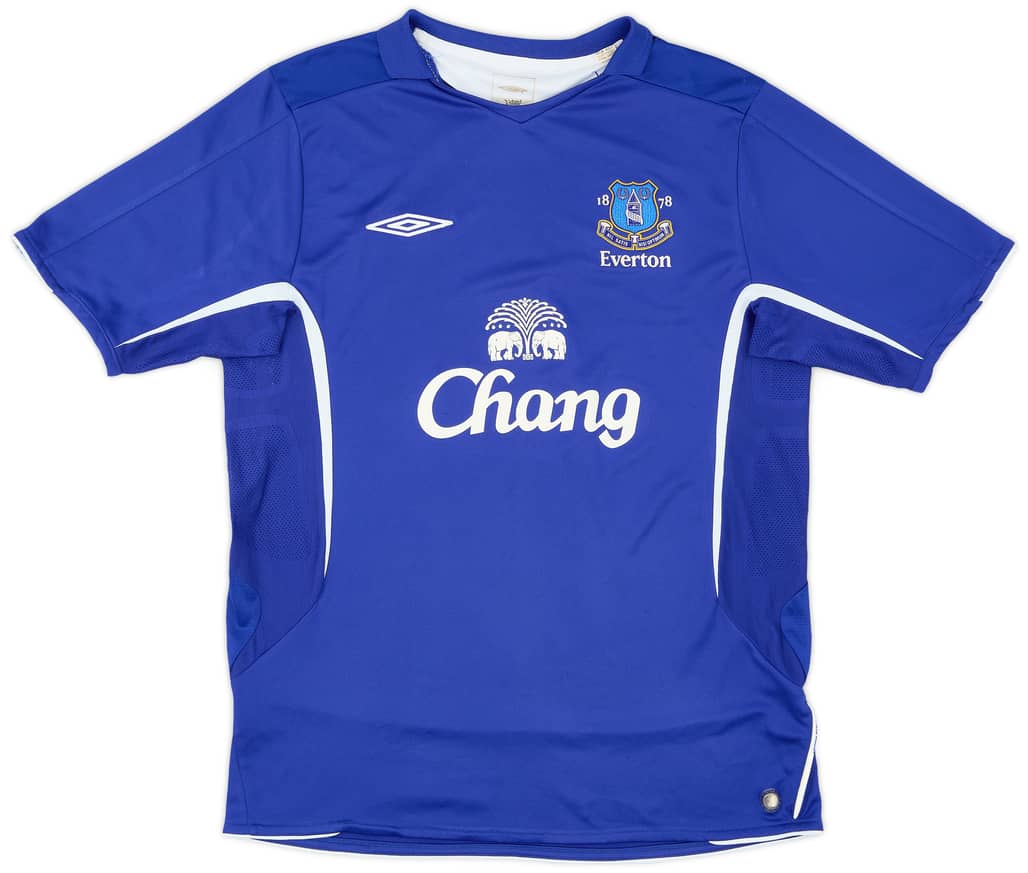 2005-06 Everton Home Shirt - 9/10 - (L)