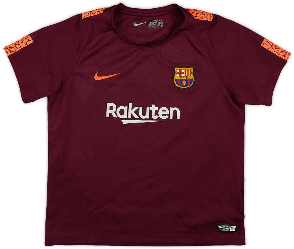 2017-18 Barcelona Third Shirt - 8/10 - (7-8 Years)