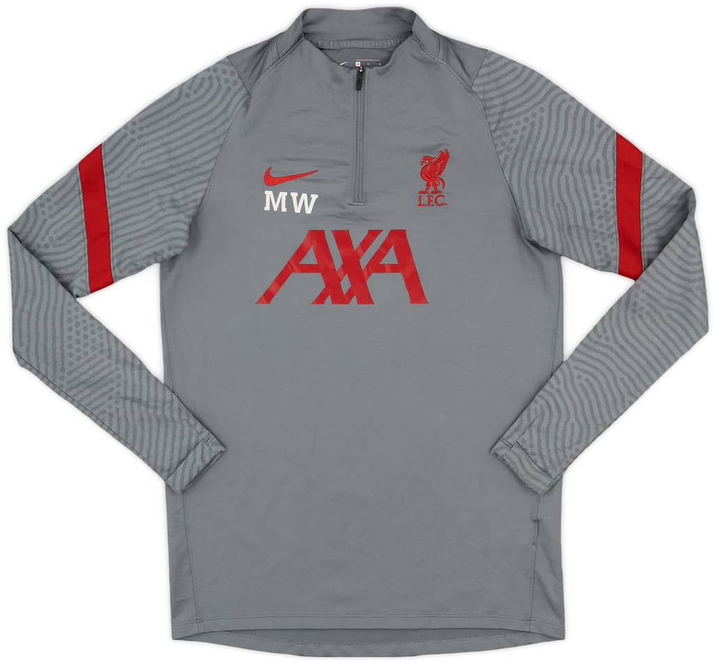 2020-21 Liverpool Staff Issue 1/4 Zip Training Top MW - 8/10 - (M)
