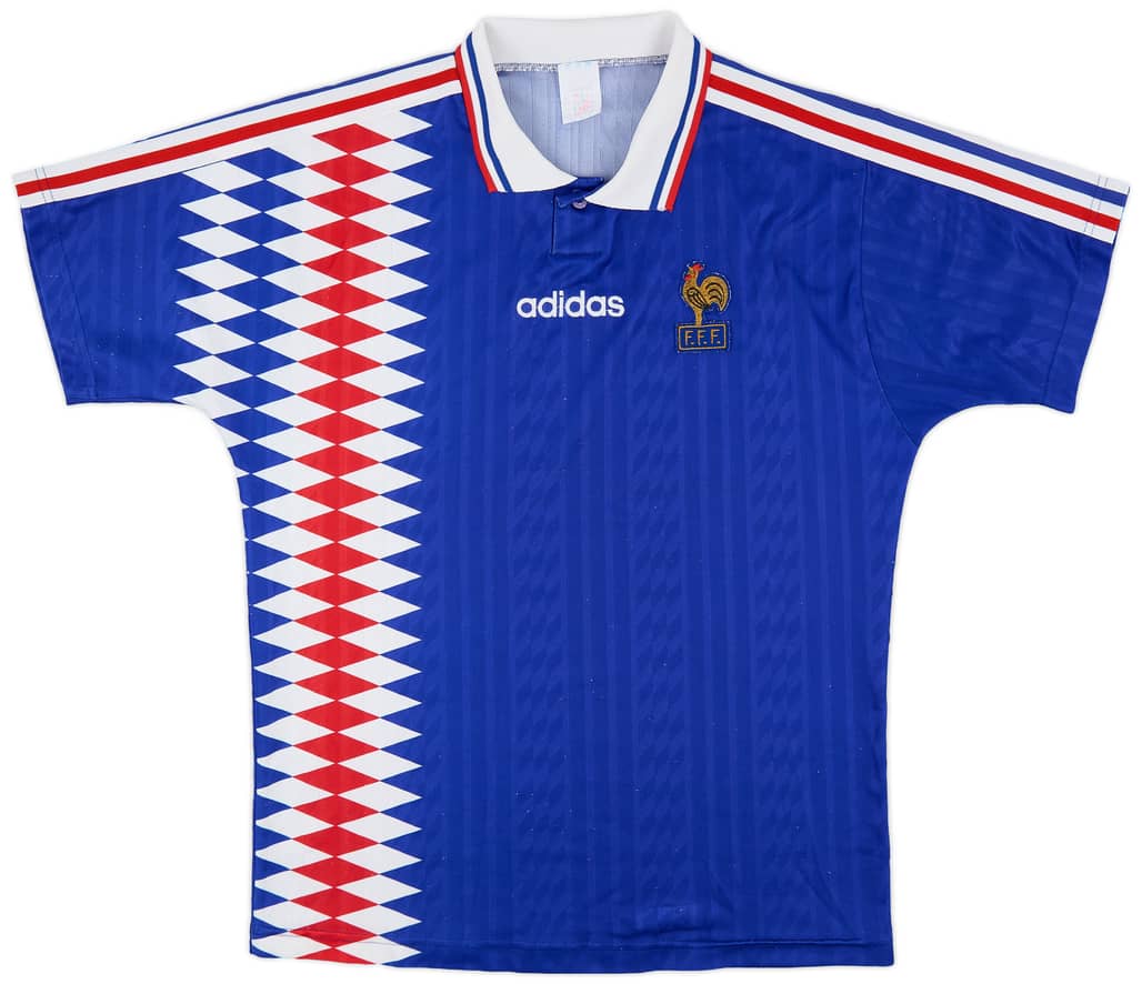 1994-96 France Home Shirt - 9/10 - (M/L)
