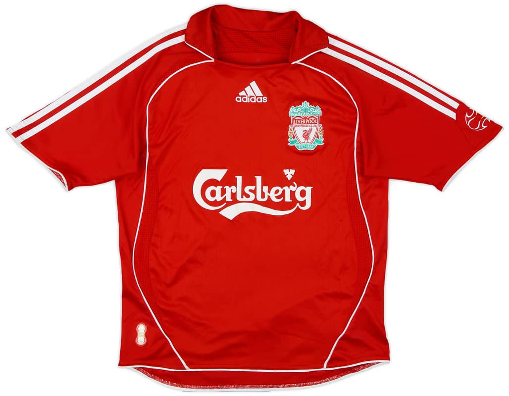 2006-08 Liverpool Home Shirt - 7/10 - (XL.Boys)
