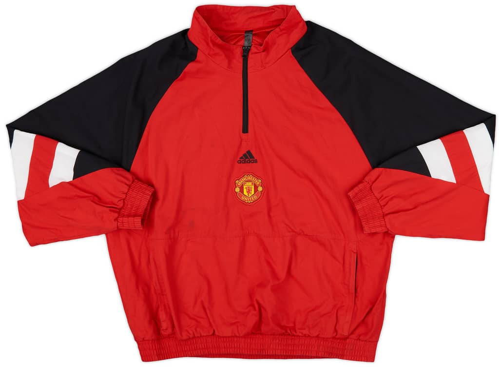 2022-23 Manchester United adidas 1/4 Zip Training Top - 6/10 - (L)
