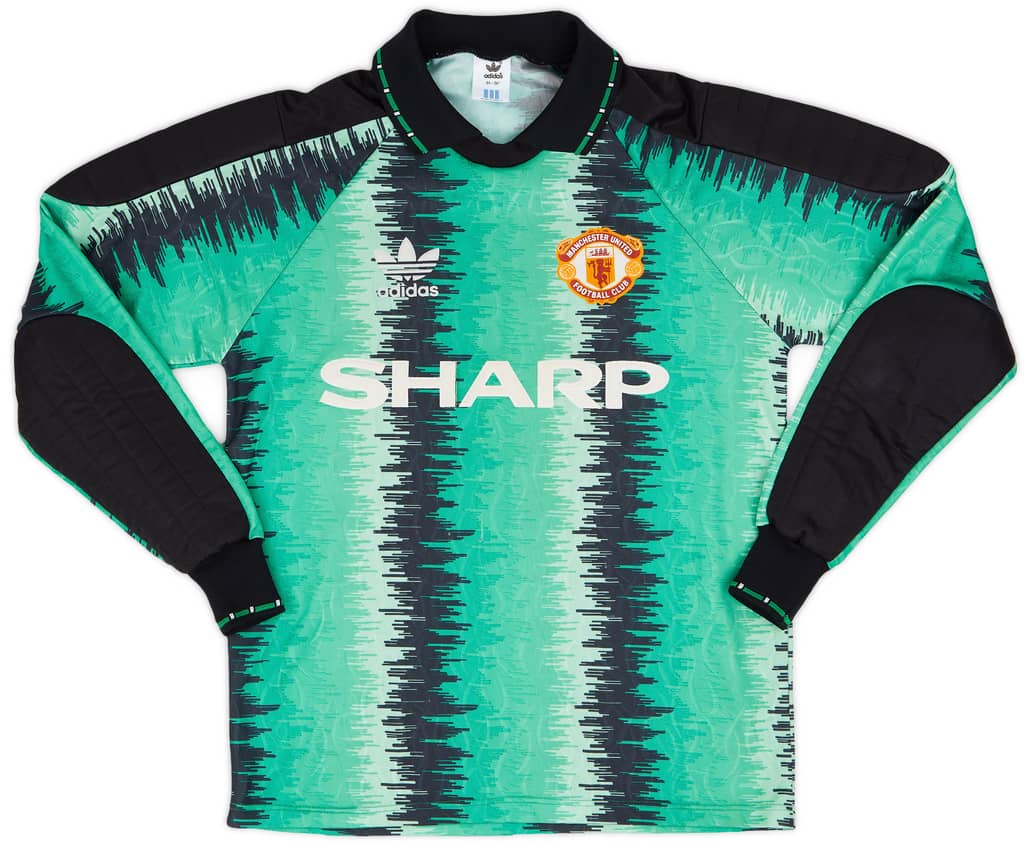 1990-92 Manchester United GK Shirt - 9/10 - (S)