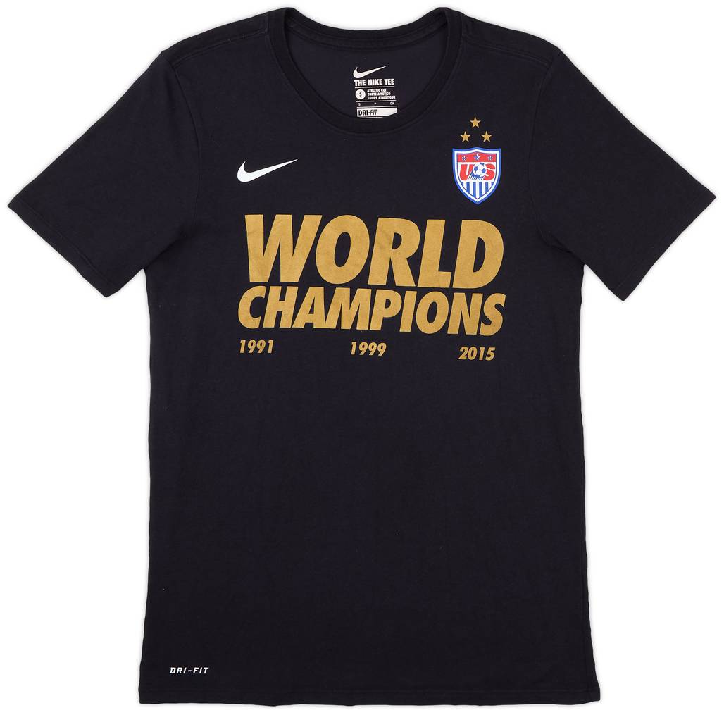 2015-16 USA Women's 'World Champions' Graphic Tee - 9/10 - (S)