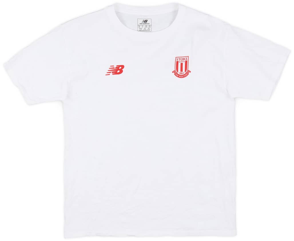 2015-16 Stoke City New Balance Cotton Tee - 8/10 - (XL.Boys)