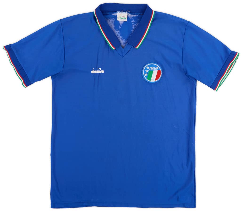 1986-90 Italy Home Shirt - 4/10 - (XL.Boys)