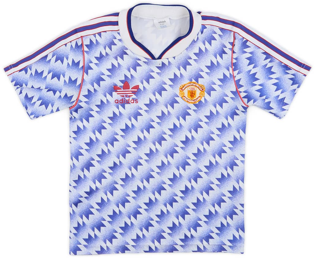 1990-92 Manchester United Away Shirt - 8/10 - (S.Boys)