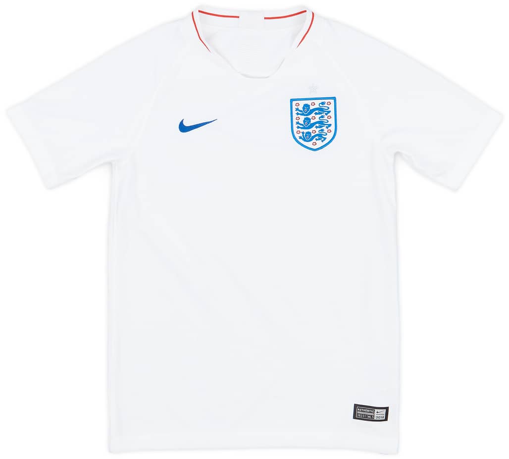 2018-19 England Home Shirt - 9/10 - (M.Boys)