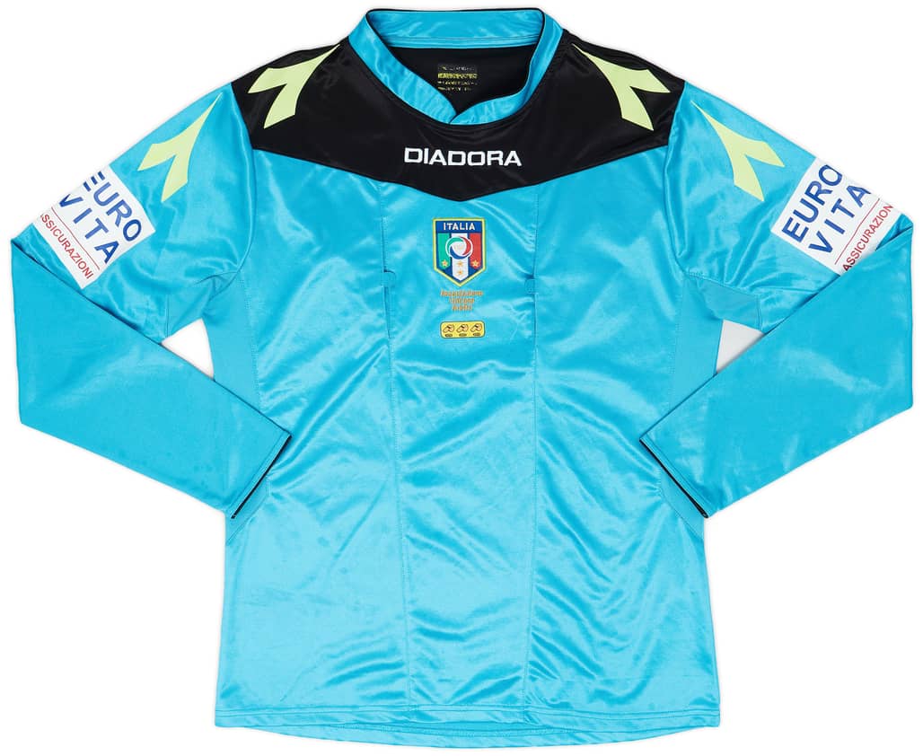 2015-16 Italy Diadora Referee L/S Shirt - 8/10 - (L)