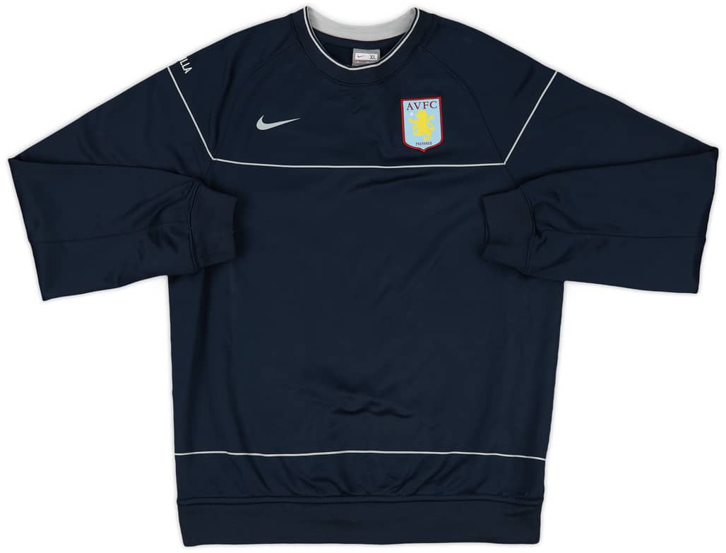 2008-09 Aston Villa Nike Sweat Top - 8/10 - (XL.Boys)