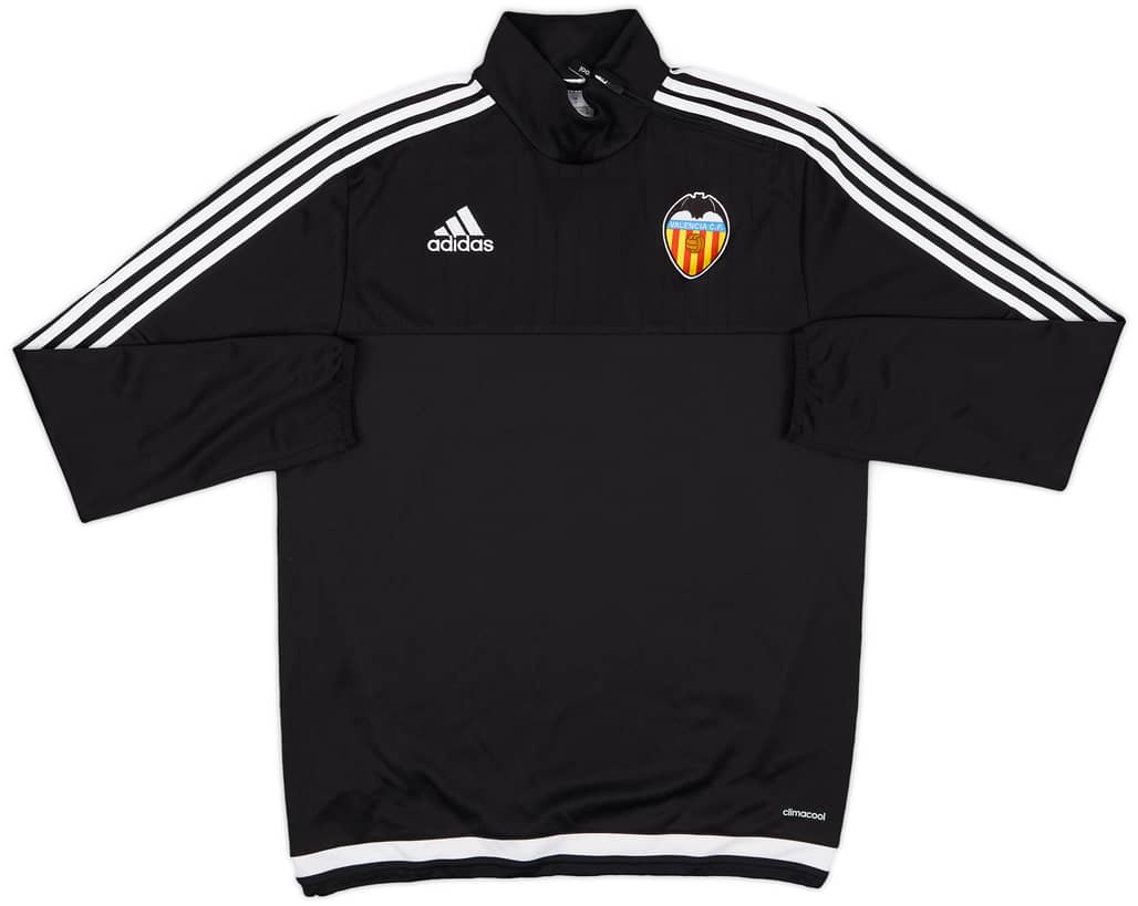 2015-16 Valencia adidas 1/4 Zip Training Top - 8/10 - (M)