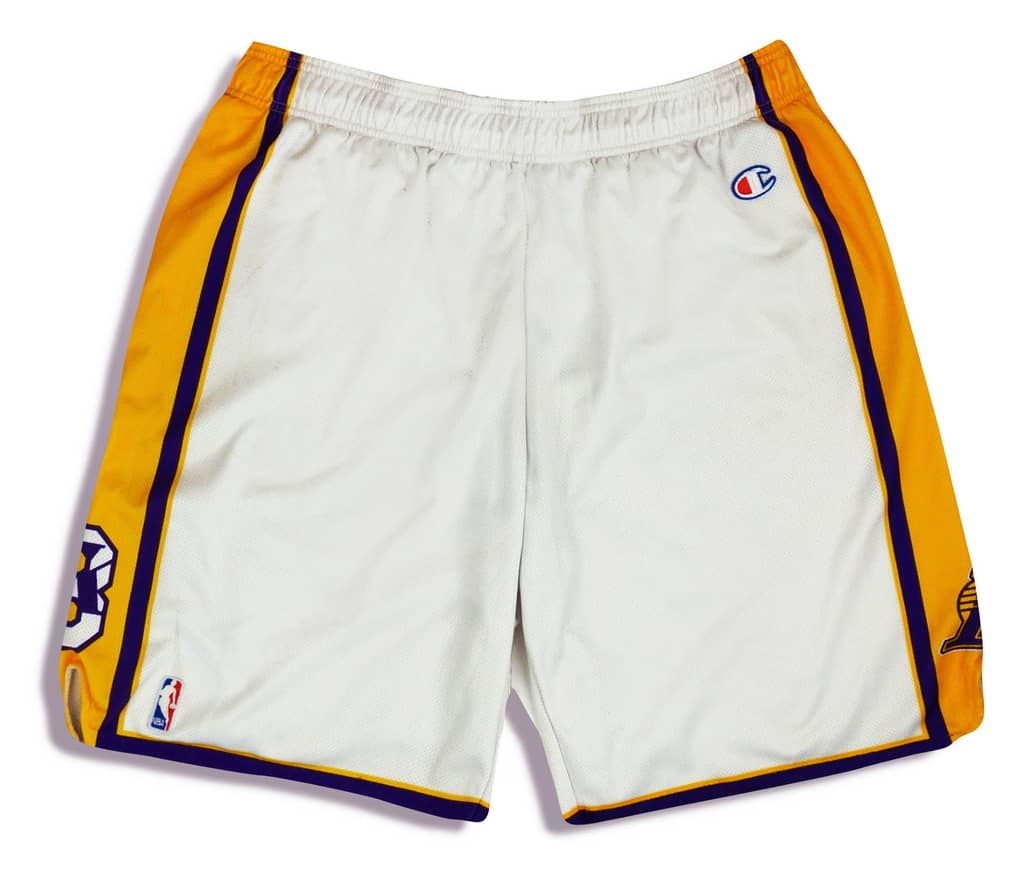 1990s LA Lakers Bryant Champion Shorts (Alternate) XXL