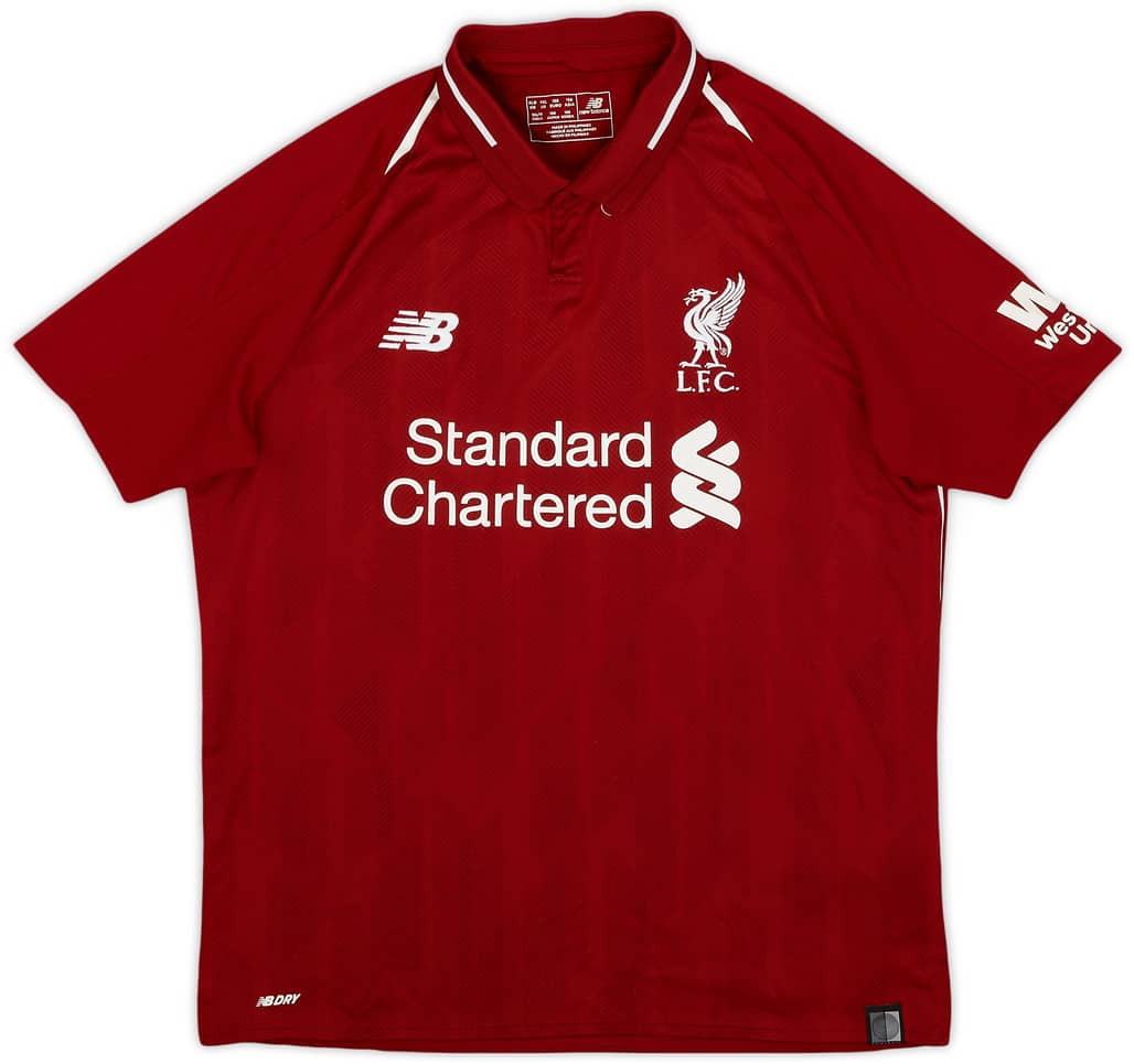 2018-19 Liverpool Home Shirt - 9/10 - (XL.Boys)