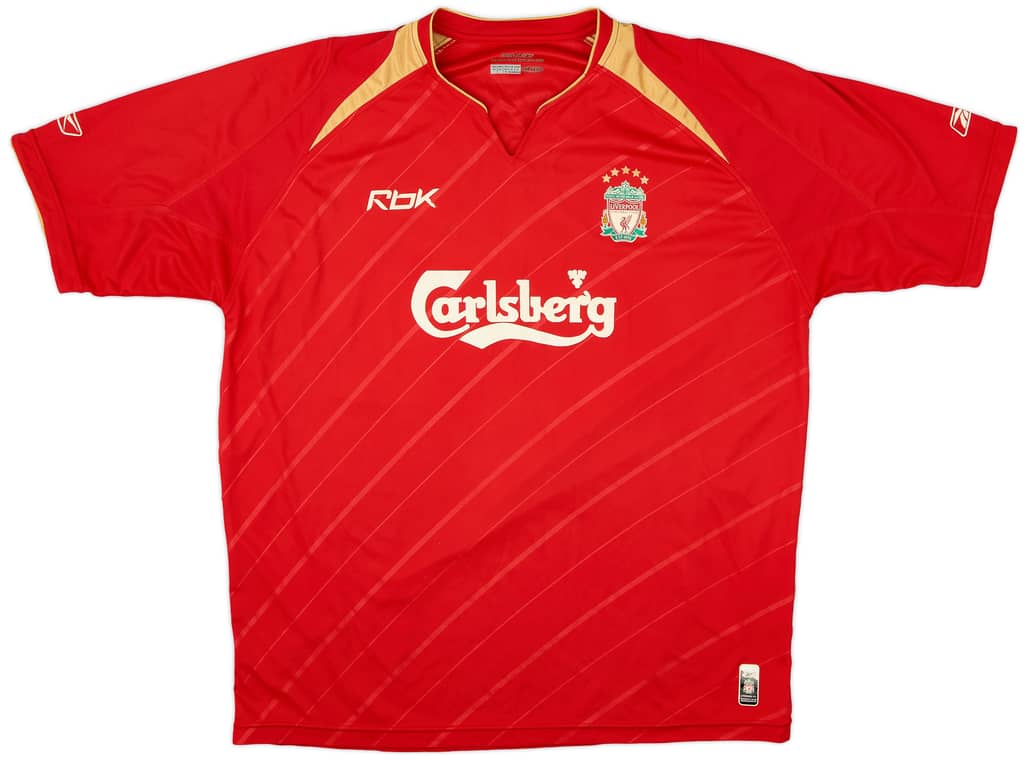 2005-06 Liverpool CL Home Shirt - 6/10 - (XL)