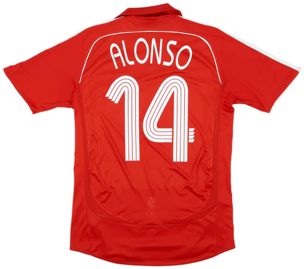 2006-08 Liverpool Home Shirt Alonso #14 - 5/10 - (S)