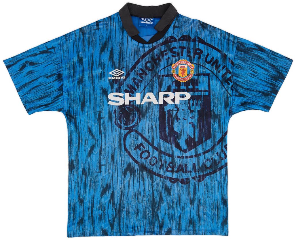 1992-93 Manchester United Away Shirt - 9/10 - (L)