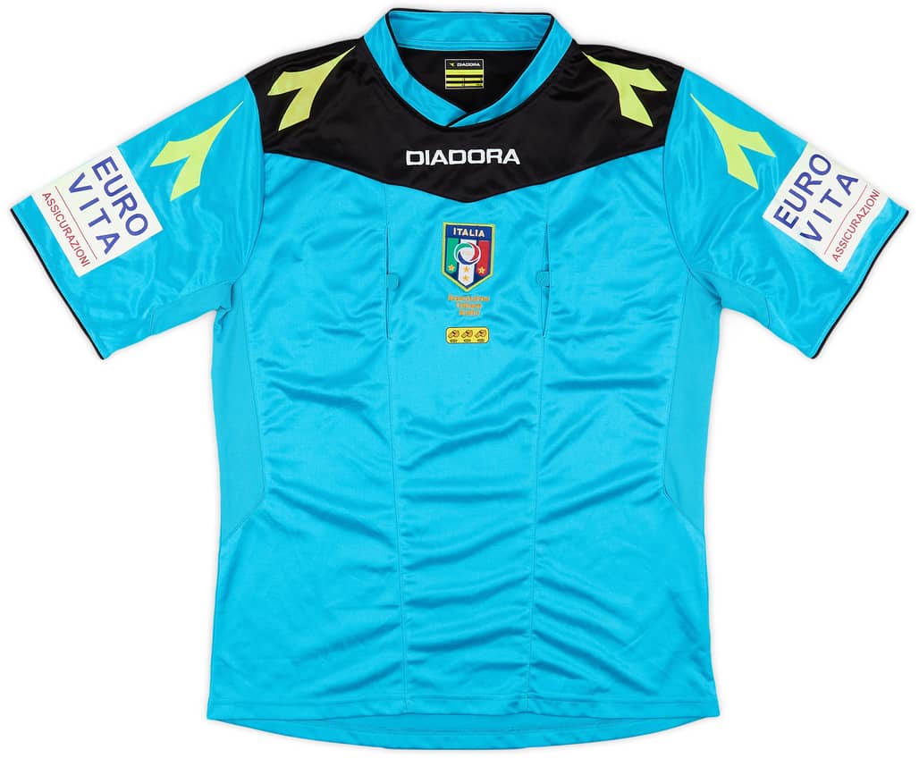 2014-15 Italy FIGC Diadora Referee Shirt - 6/10 - (M)