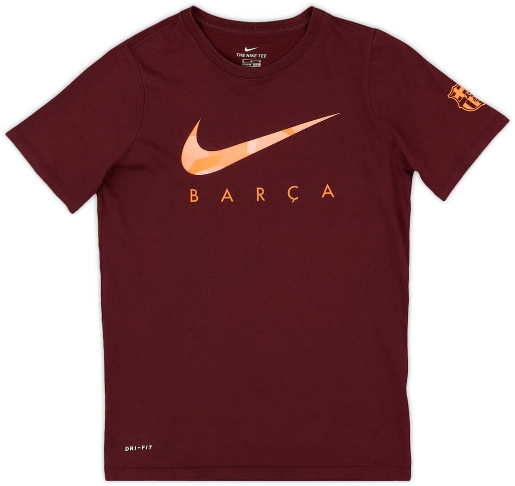 2017-18 Barcelona Nike Cotton Tee - 10/10 - (M.Boys)