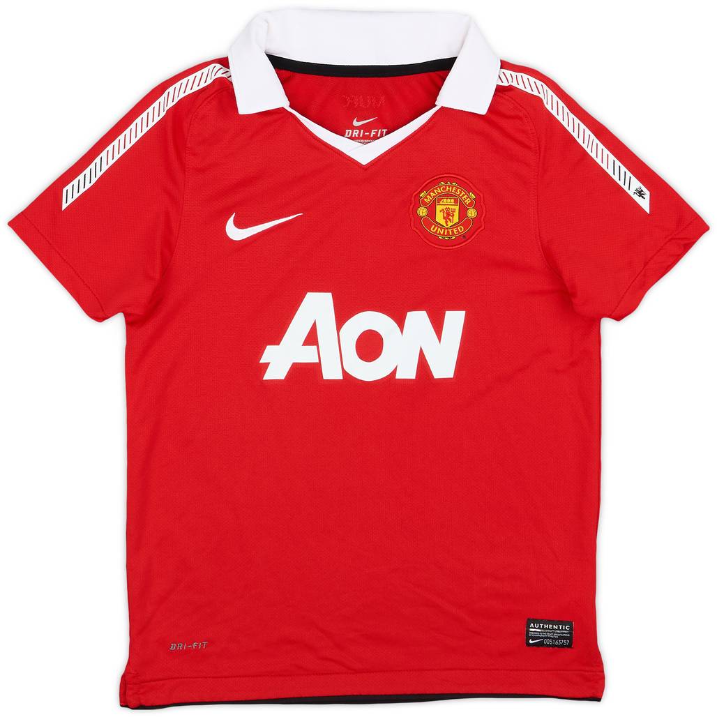 2010-11 Manchester United Home Shirt - 9/10 - (S.Boys)