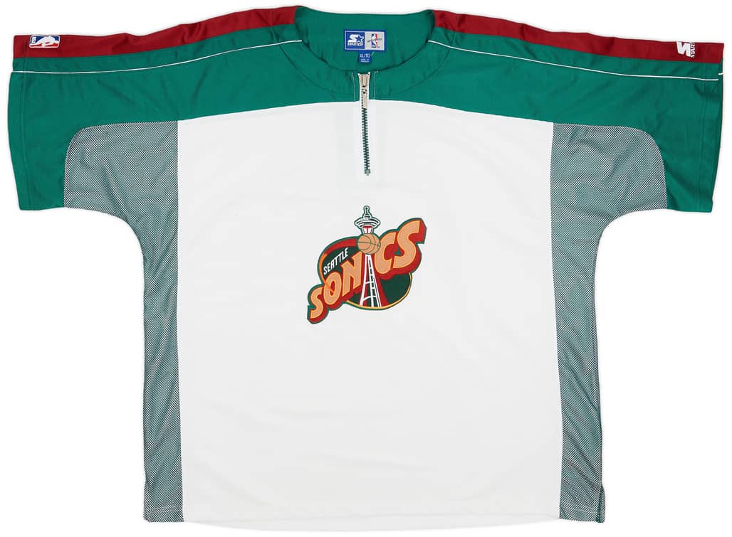 1995-99 Seattle Supersonics Starter Shooting Shirt - 7/10 - (XL)