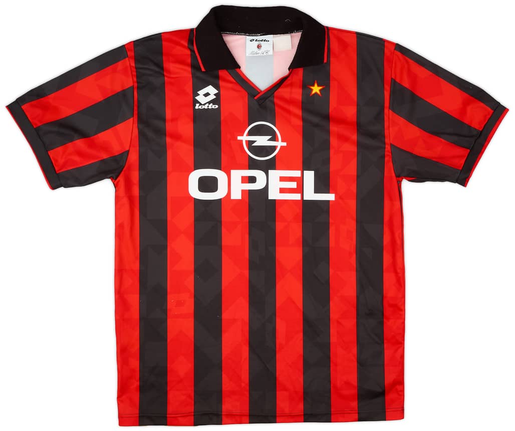 1994-95 AC Milan Home Shirt - 8/10 - (L)